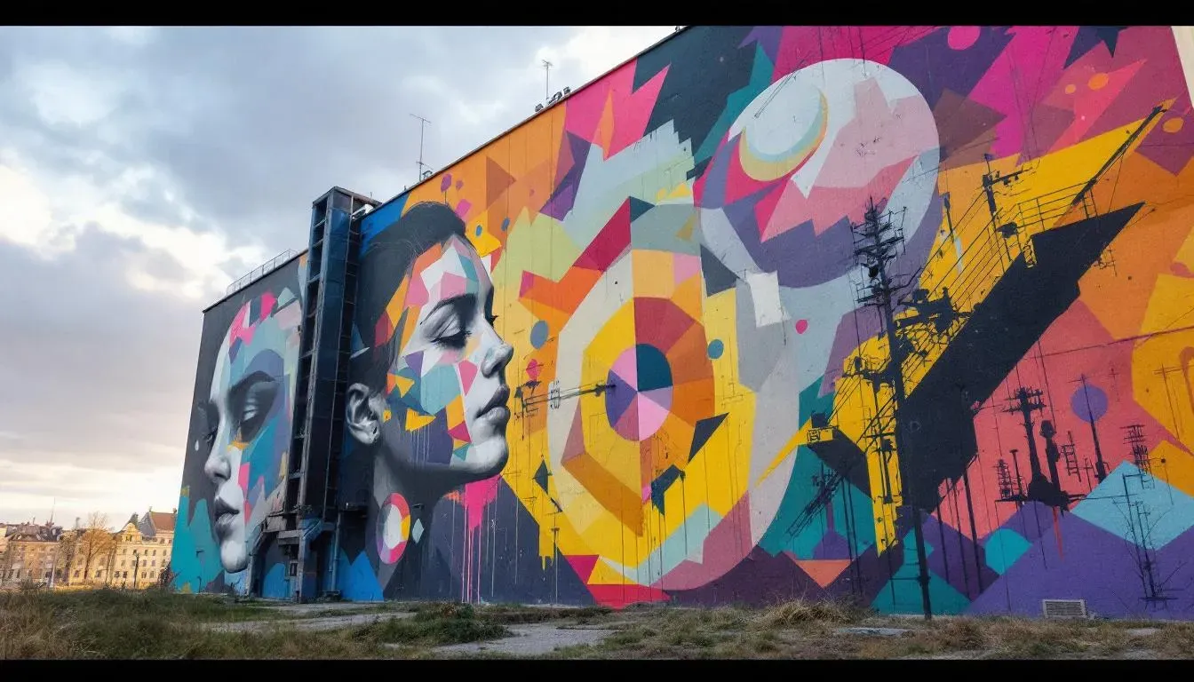 Lodz Street Art - filming location in Poland